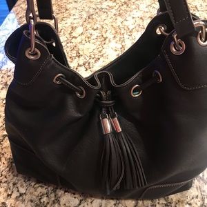 CHAPS handbag ,black fabric purse